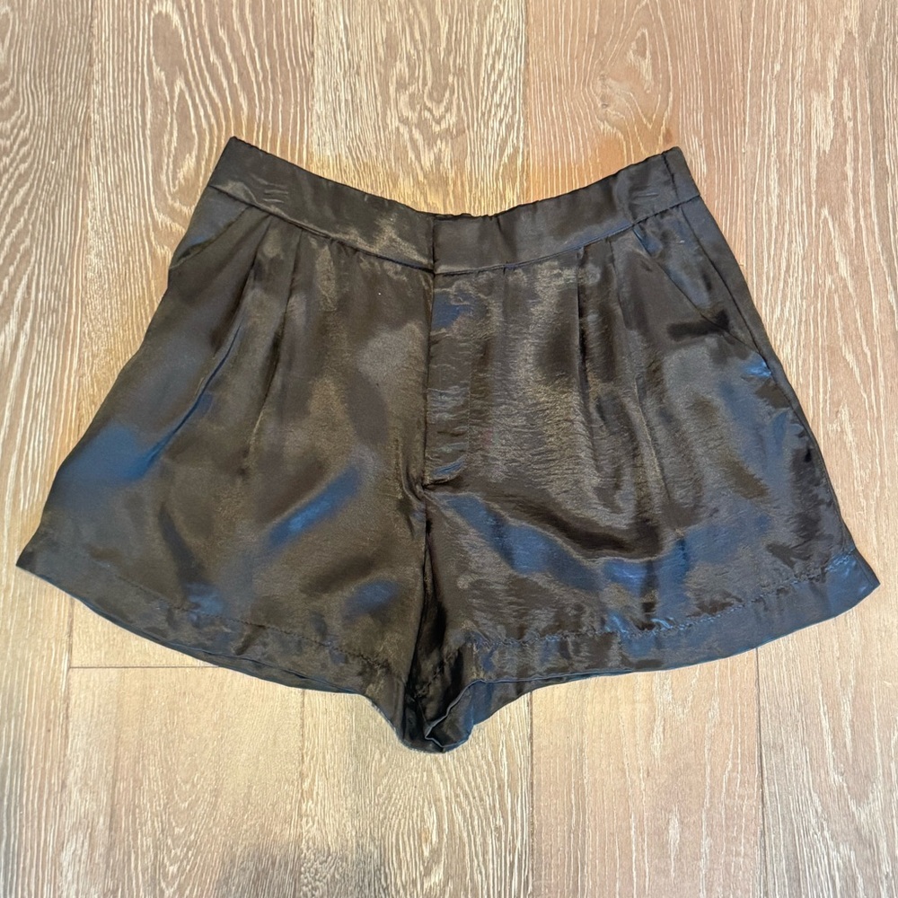Zara High Waist Black Women's Shorts - Picture 3 of 10